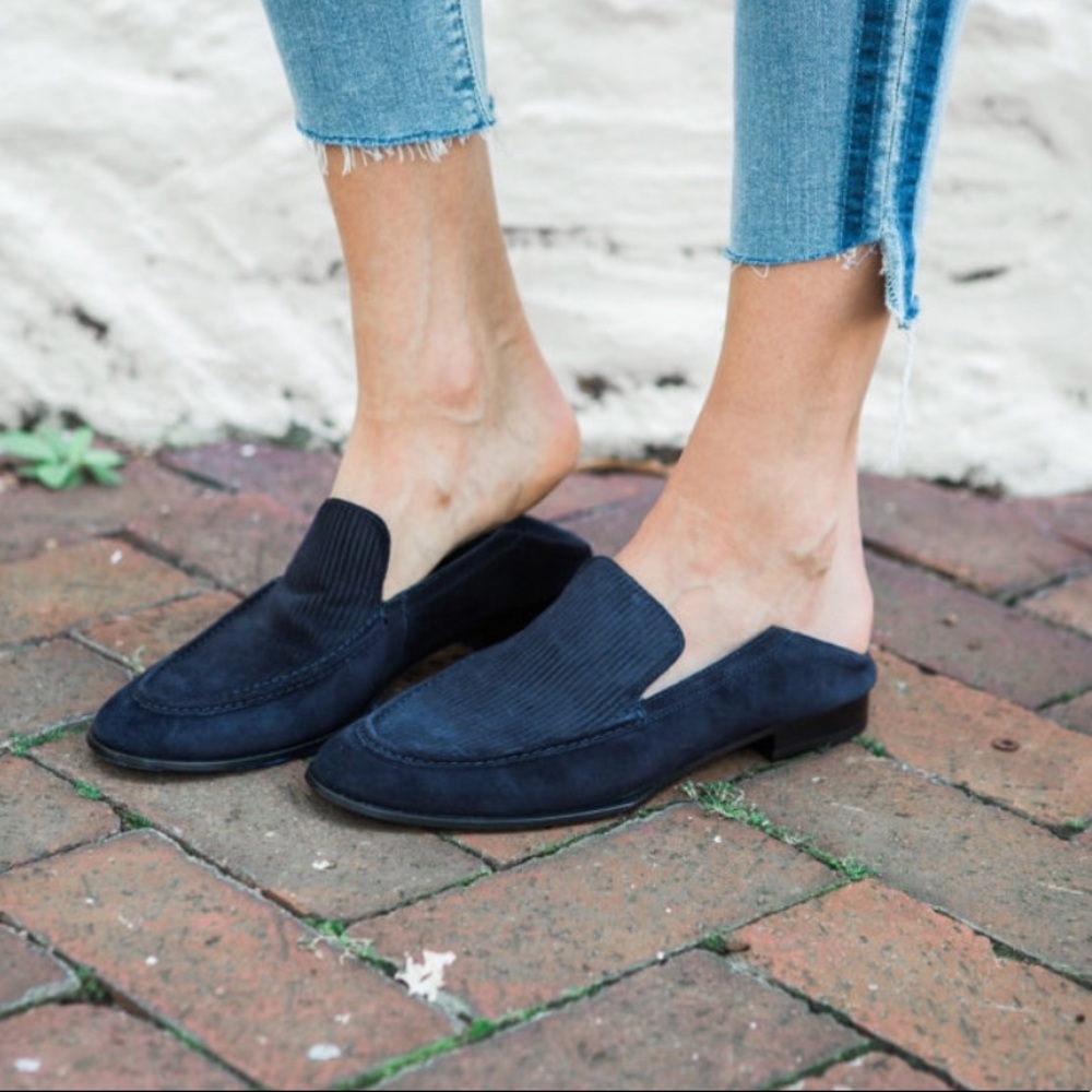 Rag & bone Alix convertible loafer suede navy